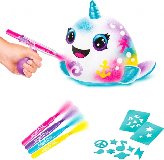 Kit creativo con aerografo Squish Pals Paint Can