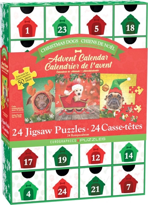 Eurographics Puzzle Advent Calendar: Christmas Dogs