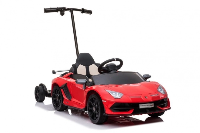 Electric Ride-On Lamborghini Aventador Red with Platform