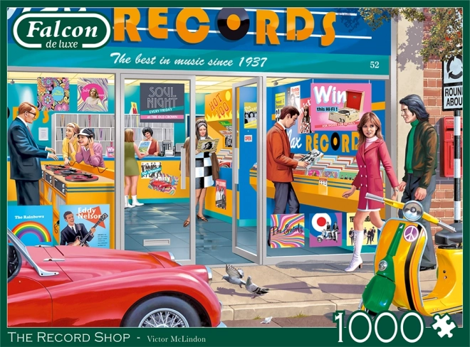 Puzzle Sklep Muzyczny 1000 elementów