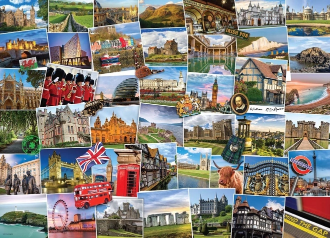 Eurographics Traveler Puzzle - Great Britain 1000 Pieces