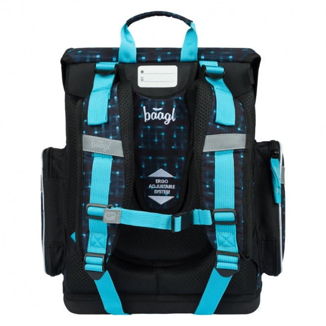 School Backpack Ergo Minecraft Blue Axe