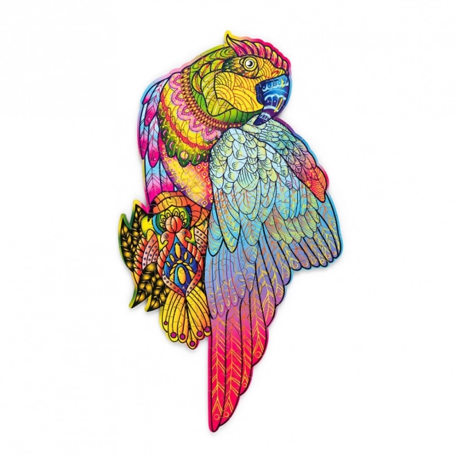 Colorful Wooden Parrot Puzzle