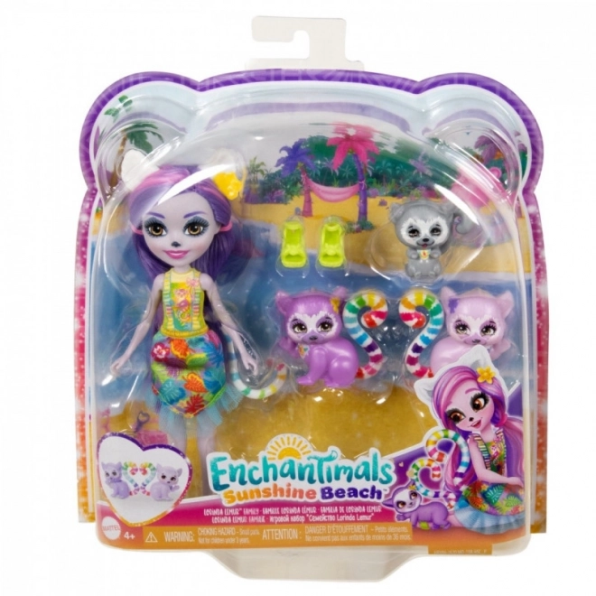 Enchantimals Doll Lorinda Lemur Family