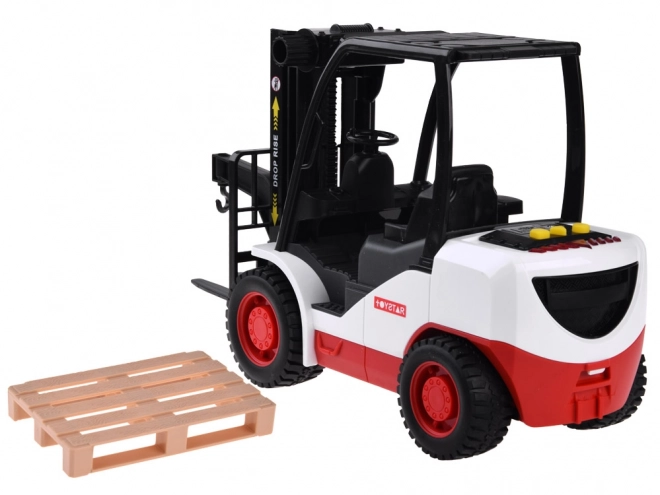 Large Toy Forklift with Sound and Rubber Tires