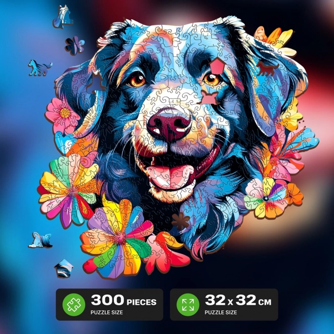 EscapeWelt Wooden Puzzle Dog 500 Pieces