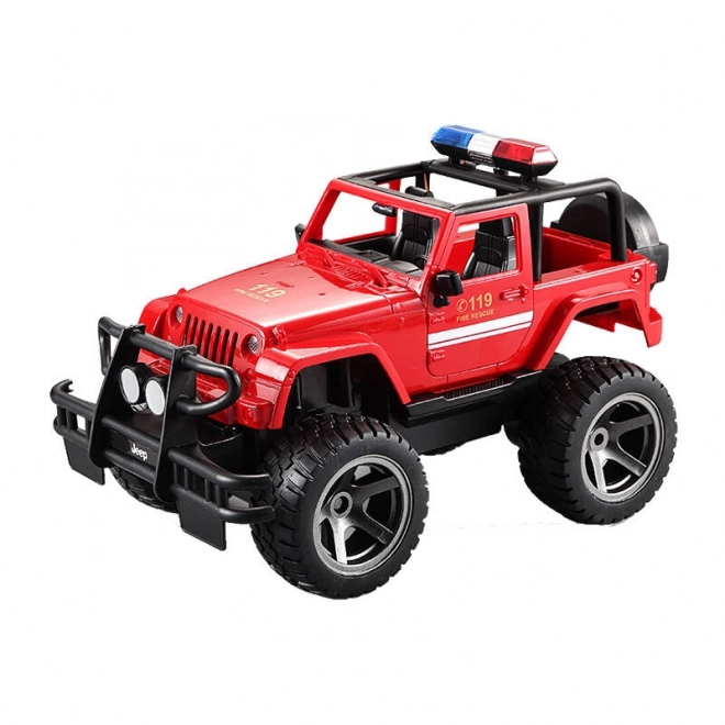 Remote Control Fire Department Jeep Toy