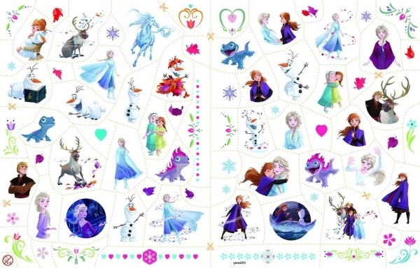 Coloring Book with Tattoos Frozen II