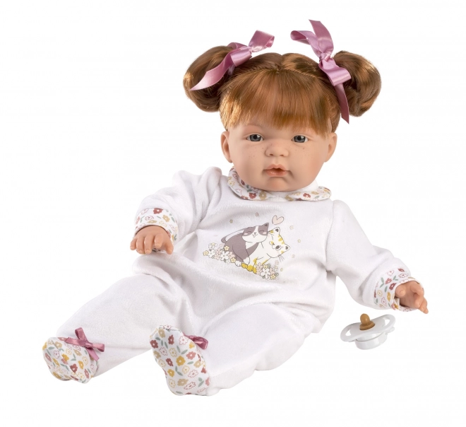 Realistic Doll Joelle With Soft Fabric Body - 38 cm