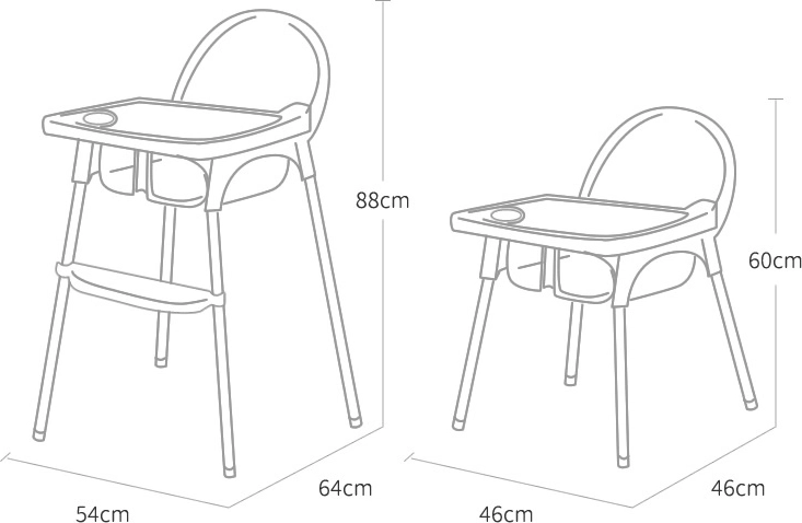 Verstelbare hoogte voor comfortabel tafelen