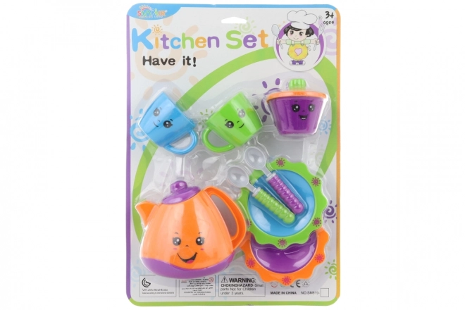 Kids Dish Set with Faces