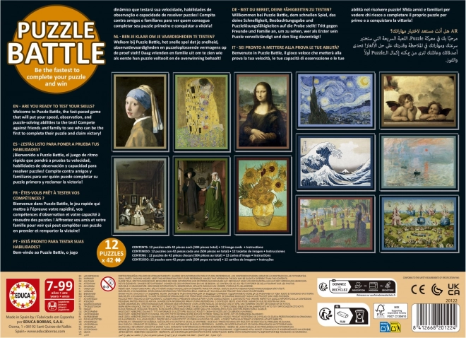 Educa art battle puzzle challenge