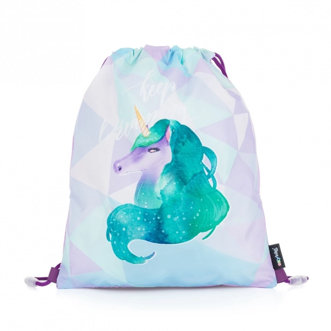 4-piece OXY Sherpy unicorn school backpack set