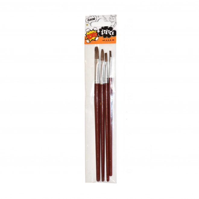 Set of 4 Flat Brushes