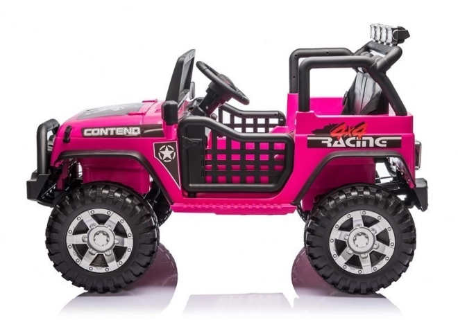 Pink Battery-Powered Ride-On Car