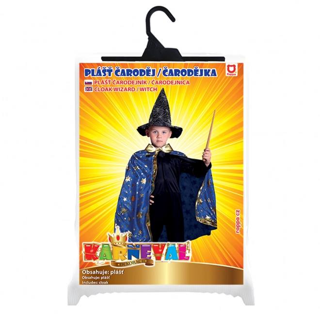 Magic Blue Witch Cloak for Kids