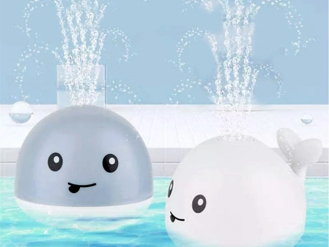 Whale Bath Fountain Toy – white