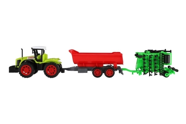 Toy Tractor with Trailer and Gates