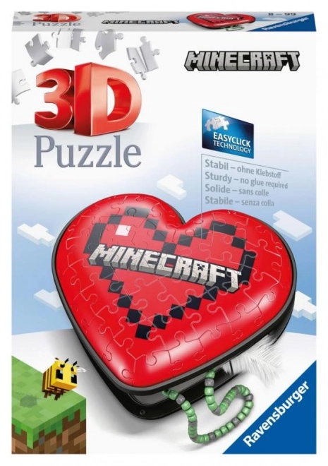 3D Minecraft Heart Puzzle