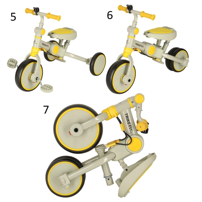 Yellow and Black Trike Fix V4 with Canopy – Yellow-grey