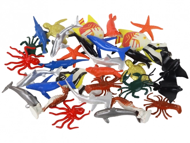 Sea Animal Figurines Set with Gift Cards