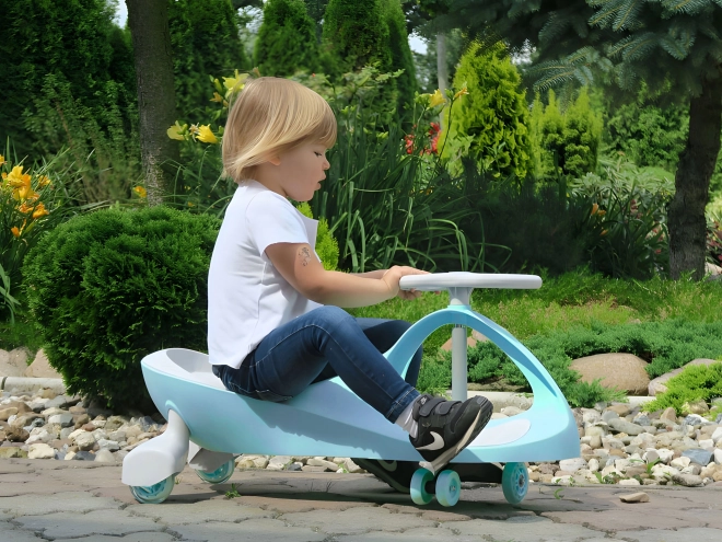 Blue Wiggle Car Ride-On Toy with LED Wheels