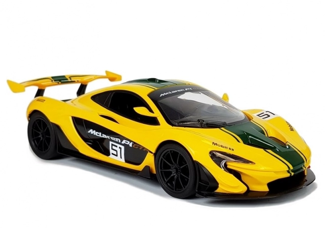 Remote Control Yellow McLaren P1 GTR Toy Car