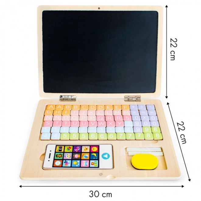 Magnetic Educational Blackboard Laptop