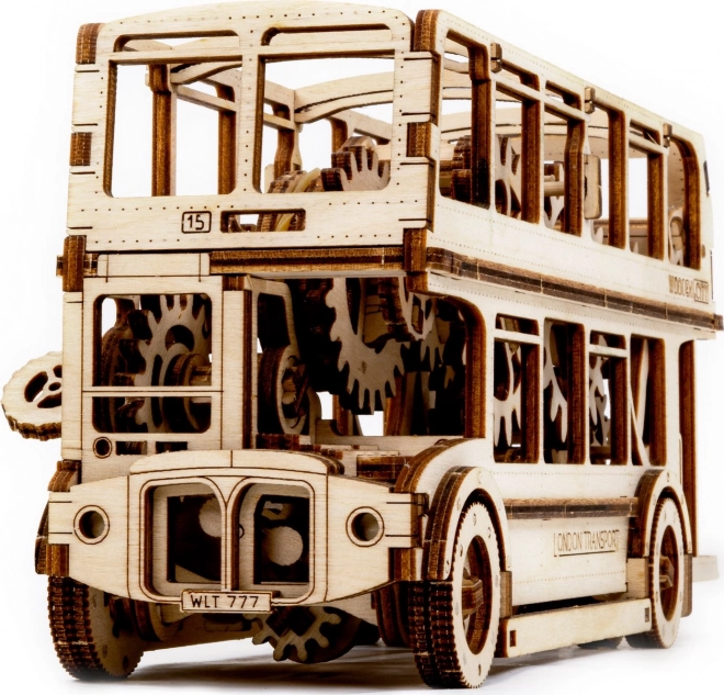 Wooden 3D Puzzle - London Bus