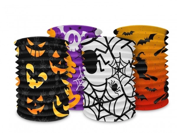 Cylinder Halloween Paper Lantern 15x15cm (Without Stick)