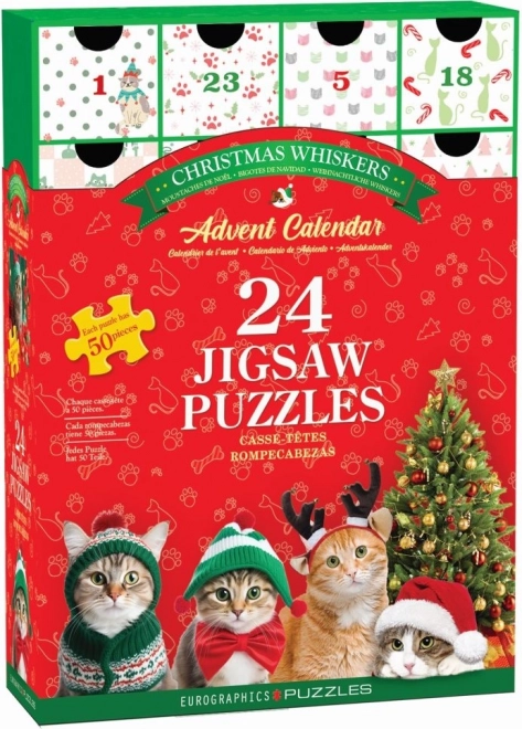 Eurographics Advent Calendar Christmas Mustaches Puzzle