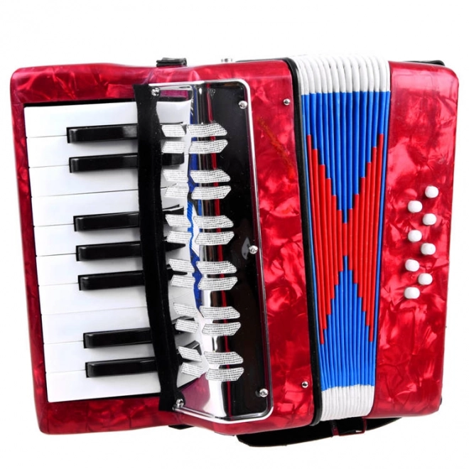 Large Musical Accordion for Children – Red