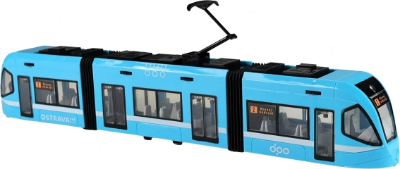 Moderna tramvaja Ostrava modra 47 cm