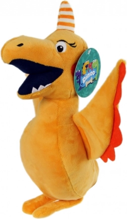 Dinosaure en peluche Dinoo Pterynka jaune