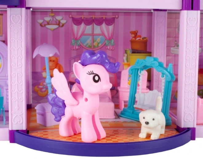 Dollhouse with Ponies Villa