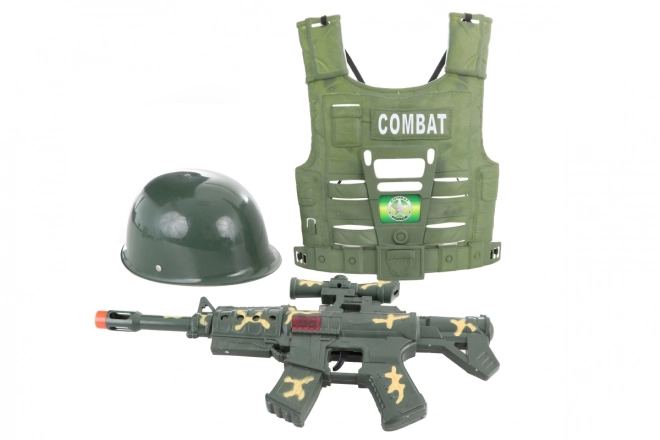 Military Playset with Helmet