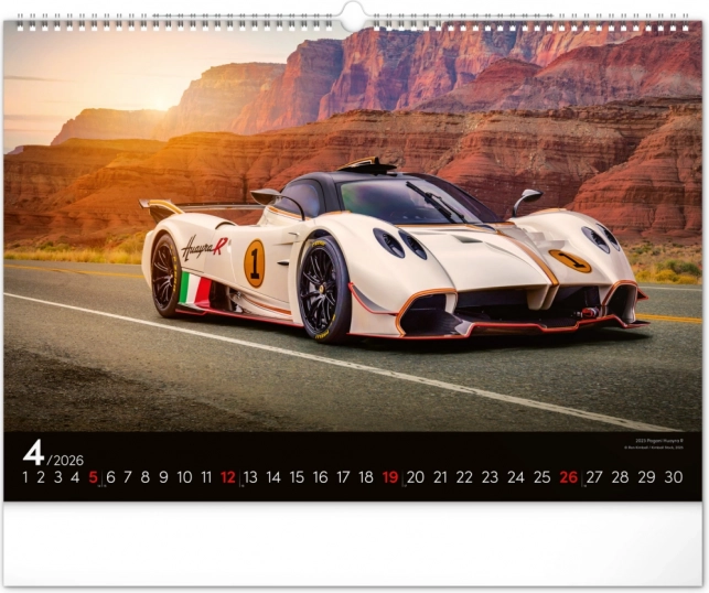 Wall Calendar Fast Cars 2026