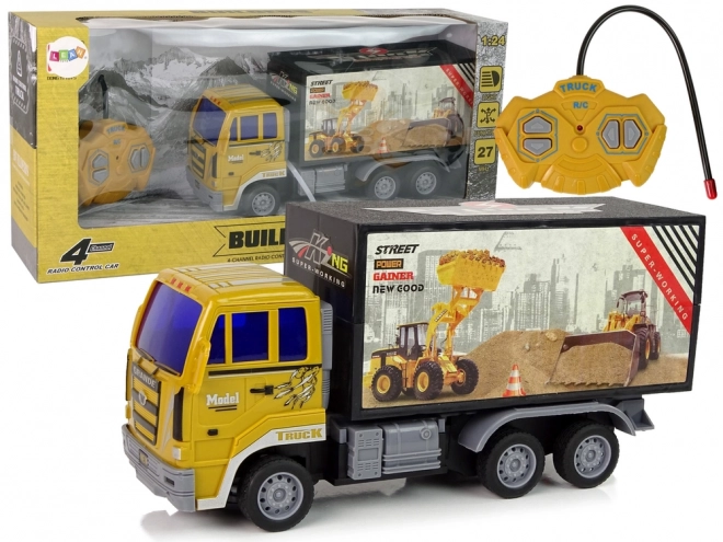 Remote Controlled Construction Truck Yellow