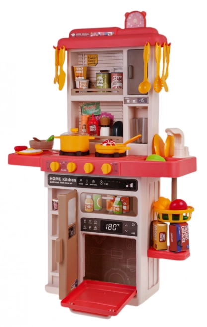 interactive kids kitchen set with lights, sound and water