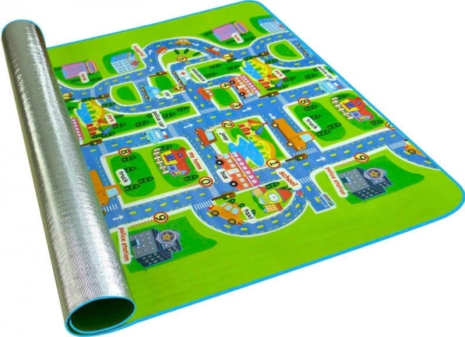 Educational Foldable Foam Play Mat City Design 160 x 130 cm