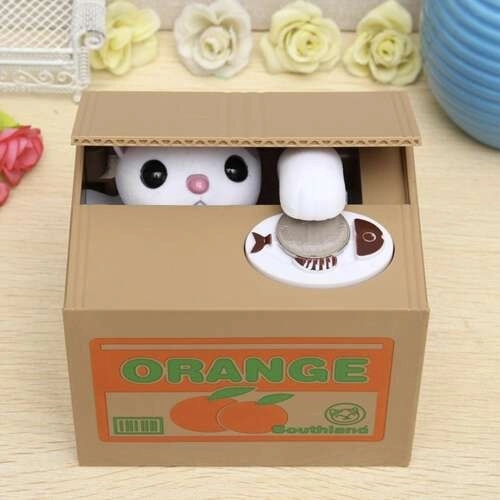 Interactive Cat Coin Bank