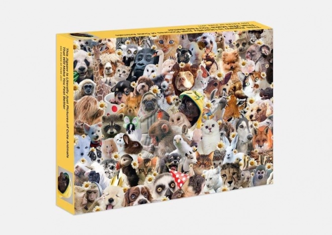 Galison cheerful animals puzzle 500 pieces