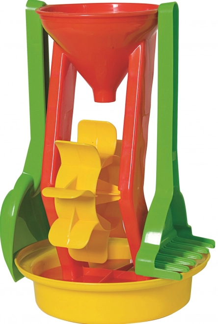 Sand Play Set with Mill - Red