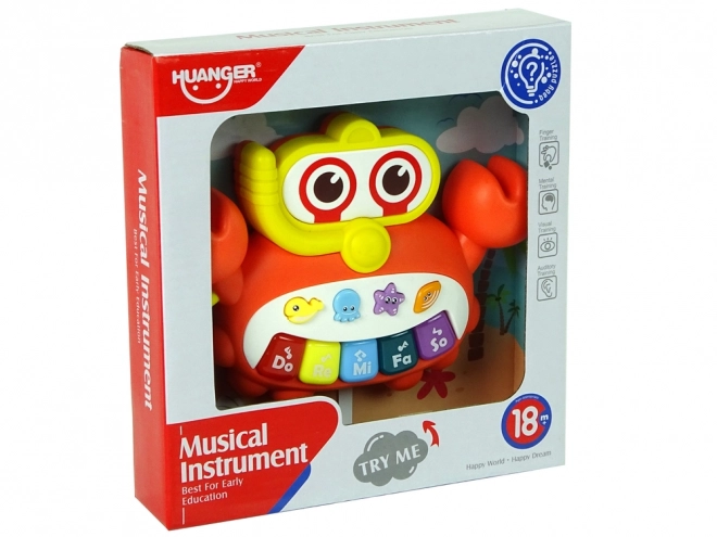 Music Piano Crab Marine Animals Sounds and Lights