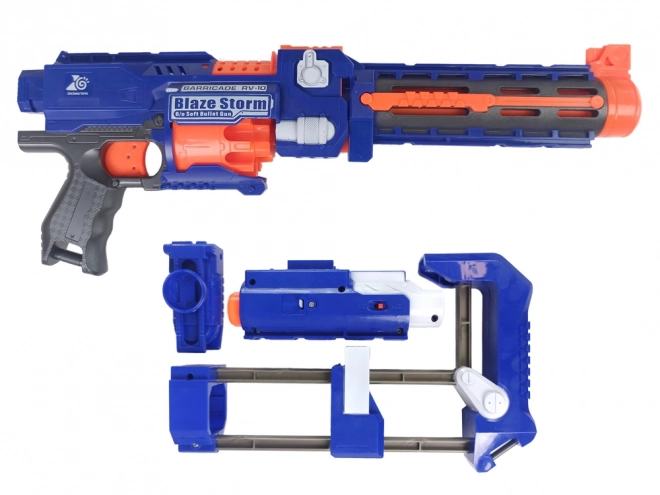 Foam Dart Roller Gun with Rotating Magazine