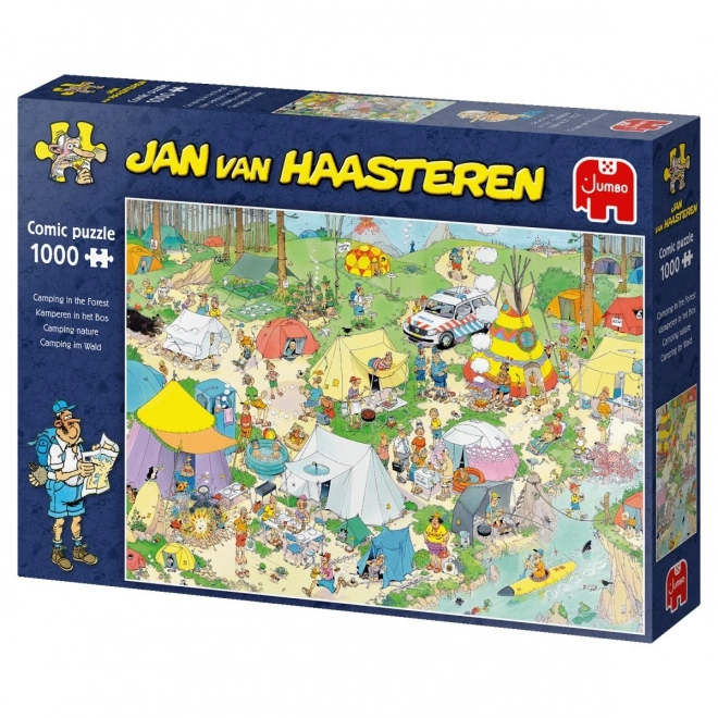 Camping in the Forest 1000-Piece Puzzle by Jan van Haasteren