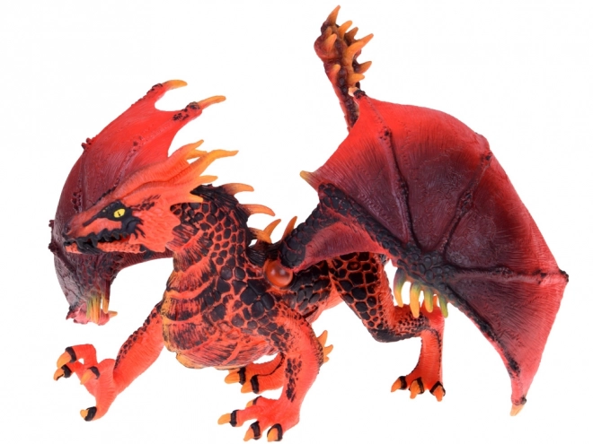 Majestic Red Dragon Figure