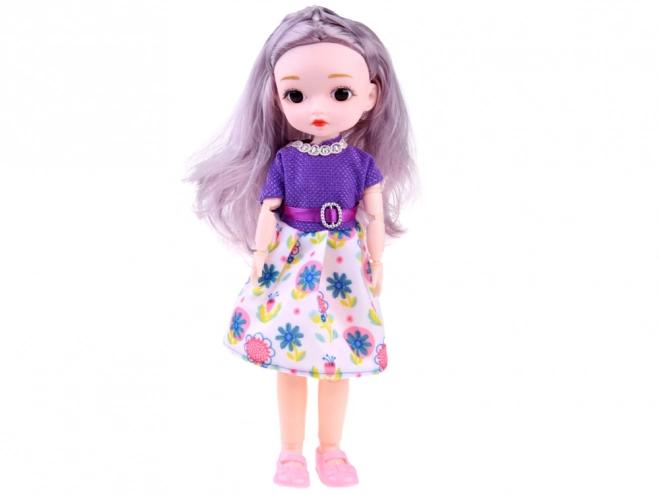 Charming Doll with Movable Limbs and Long Hair