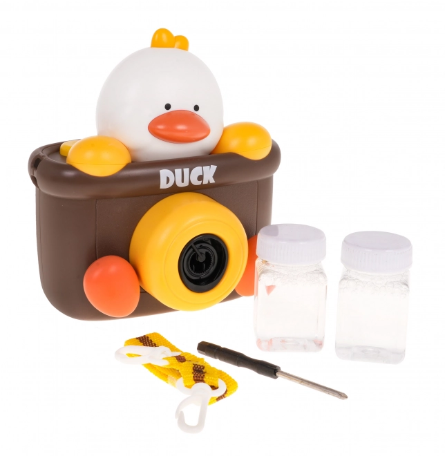 Bubble Camera with Duck for Kids 3+