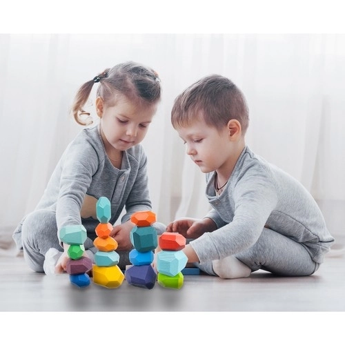 Wooden Building Blocks Set